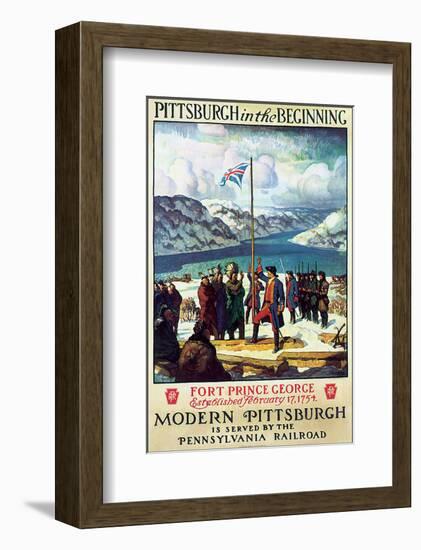 Pittsburgh in The Beginning-null-Framed Art Print