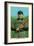 Pittsburgh, PA, Pittsburgh Pirates, F. Clark, Baseball Card-Lantern Press-Framed Art Print
