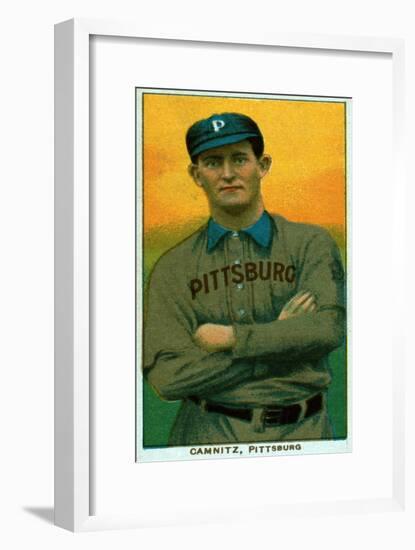 Pittsburgh, PA, Pittsburgh Pirates, Howie Camnitz, Baseball Card-Lantern Press-Framed Art Print