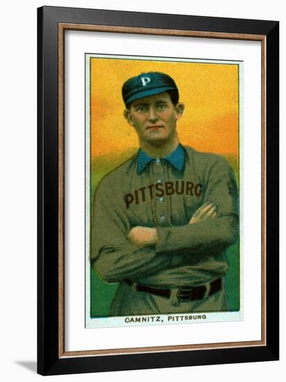 Pittsburgh, PA, Pittsburgh Pirates, Howie Camnitz, Baseball Card-Lantern Press-Framed Art Print