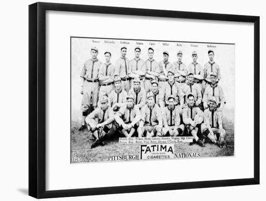 Pittsburgh, PA, Pittsburgh Pirates, Team Photograph, Baseball Card-Lantern Press-Framed Art Print