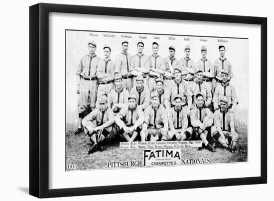 Pittsburgh, PA, Pittsburgh Pirates, Team Photograph, Baseball Card-Lantern Press-Framed Art Print