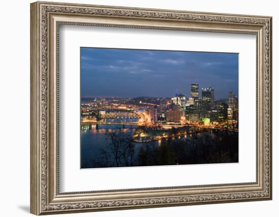 Pittsburgh Panorama-Tashka-Framed Photographic Print