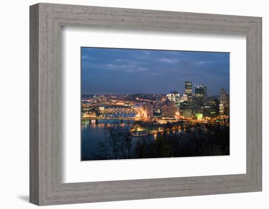 Pittsburgh Panorama-Tashka-Framed Photographic Print