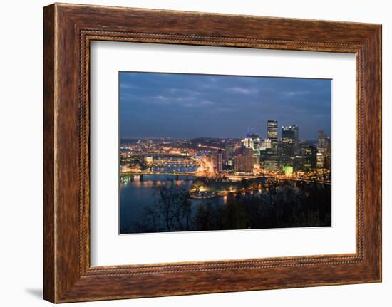 Pittsburgh Panorama-Tashka-Framed Photographic Print