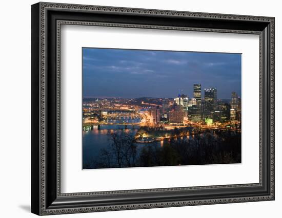 Pittsburgh Panorama-Tashka-Framed Photographic Print