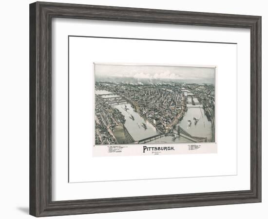 Pittsburgh, Pennsylvania, 1902-T^M^ Fowler-Framed Giclee Print