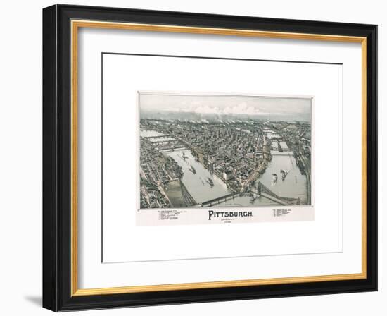 Pittsburgh, Pennsylvania, 1902-T^M^ Fowler-Framed Giclee Print