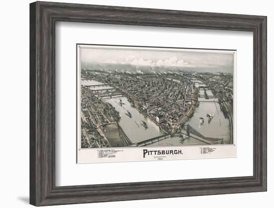 Pittsburgh, Pennsylvania, 1902-T^M^ Fowler-Framed Art Print