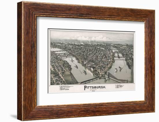 Pittsburgh, Pennsylvania, 1902-T^M^ Fowler-Framed Art Print