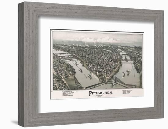 Pittsburgh, Pennsylvania, 1902-T^M^ Fowler-Framed Art Print