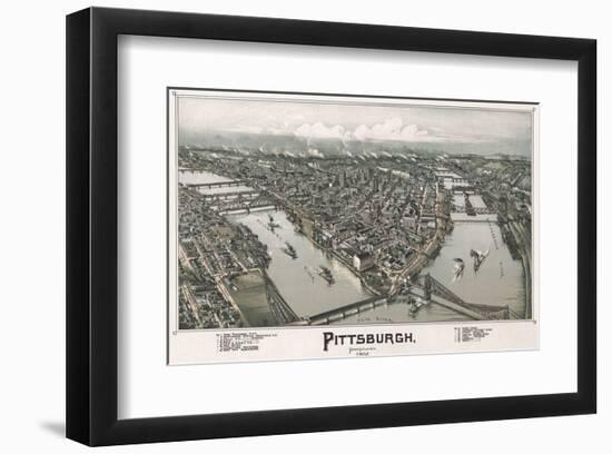 Pittsburgh, Pennsylvania, 1902-T^M^ Fowler-Framed Art Print