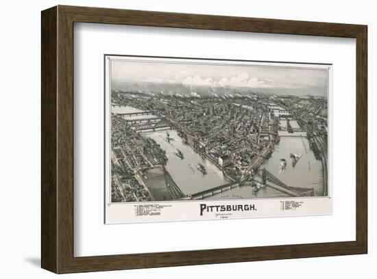 Pittsburgh, Pennsylvania, 1902-T^M^ Fowler-Framed Art Print