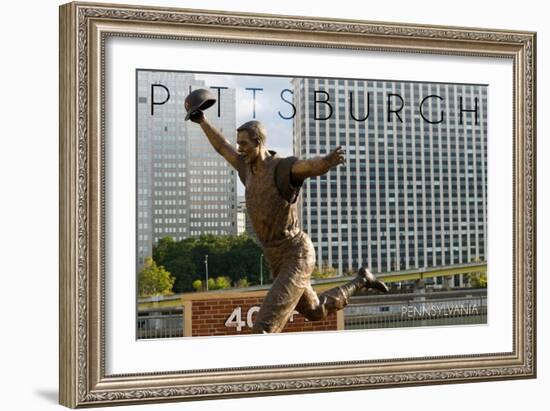 Pittsburgh, Pennsylvania - Bill Mazeroski Statue-Lantern Press-Framed Art Print