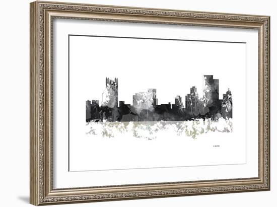 Pittsburgh Pennsylvania BW 1-Marlene Watson-Framed Giclee Print