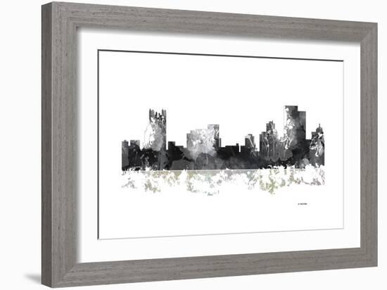 Pittsburgh Pennsylvania BW 1-Marlene Watson-Framed Giclee Print