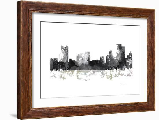 Pittsburgh Pennsylvania BW 1-Marlene Watson-Framed Giclee Print