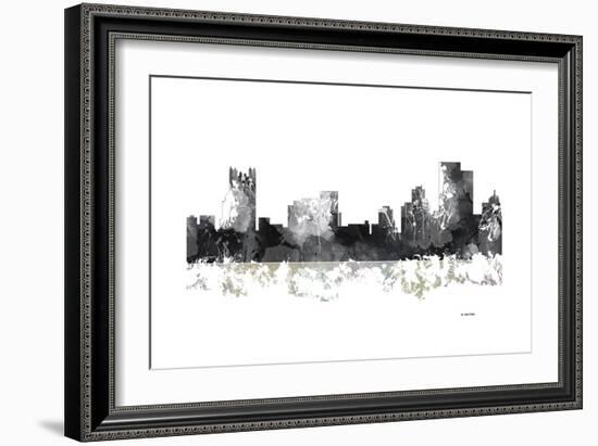 Pittsburgh Pennsylvania BW 1-Marlene Watson-Framed Giclee Print