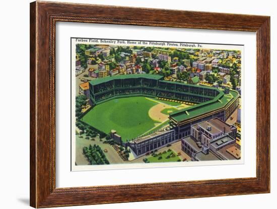 Pittsburgh, Pennsylvania - Forbes Field, Schenley Park View-Lantern Press-Framed Art Print