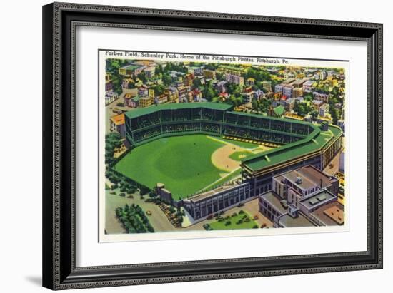 Pittsburgh, Pennsylvania - Forbes Field, Schenley Park View-Lantern Press-Framed Art Print