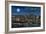 Pittsburgh, Pennsylvania - Skyline at Night-Lantern Press-Framed Art Print