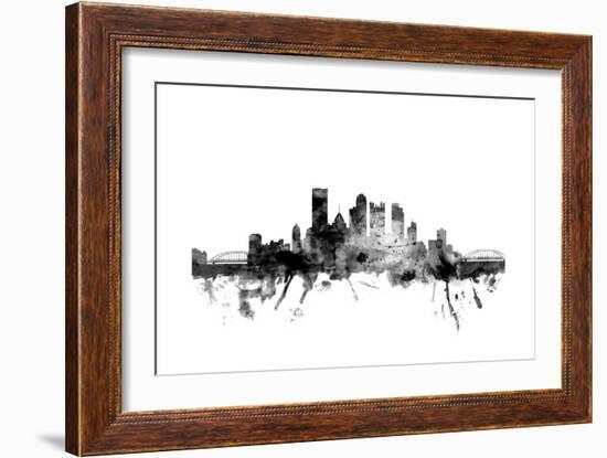 Pittsburgh Pennsylvania Skyline-Michael Tompsett-Framed Art Print