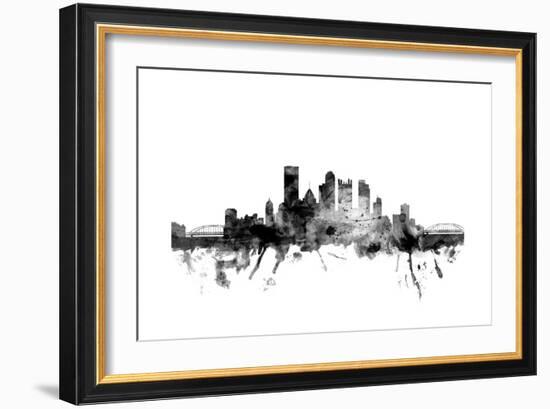 Pittsburgh Pennsylvania Skyline-Michael Tompsett-Framed Art Print