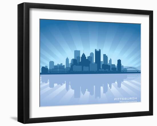 Pittsburgh, Pennsylvania Skyline-Yurkaimmortal-Framed Art Print