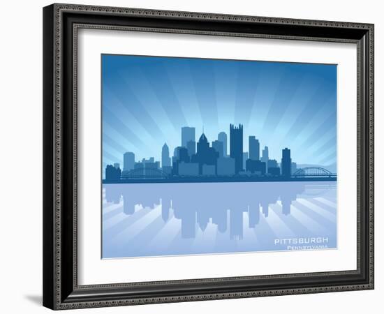 Pittsburgh, Pennsylvania Skyline-Yurkaimmortal-Framed Art Print