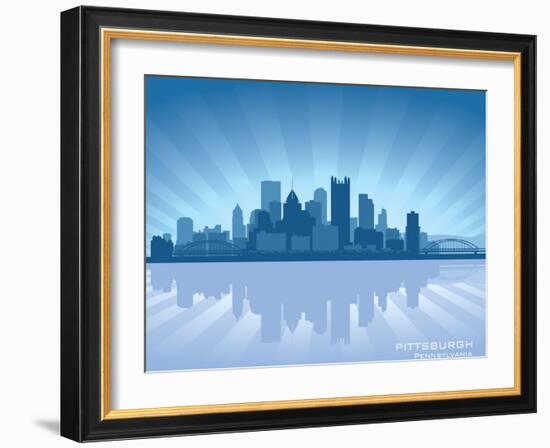 Pittsburgh, Pennsylvania Skyline-Yurkaimmortal-Framed Art Print