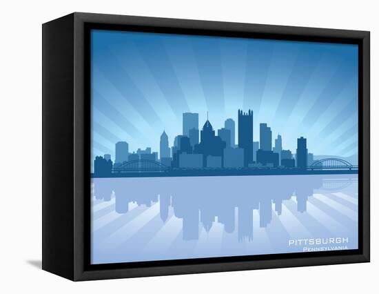 Pittsburgh, Pennsylvania Skyline-Yurkaimmortal-Framed Stretched Canvas