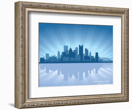 Pittsburgh, Pennsylvania Skyline-Yurkaimmortal-Framed Art Print