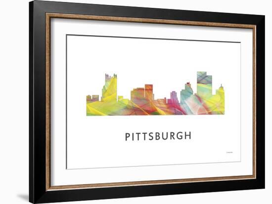 Pittsburgh Pennsylvania-Marlene Watson-Framed Giclee Print