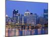 Pittsburgh Skyline and the Allegheny River, Pittsburgh, Pennsylvania, United States of America, Nor-Richard Cummins-Mounted Photographic Print