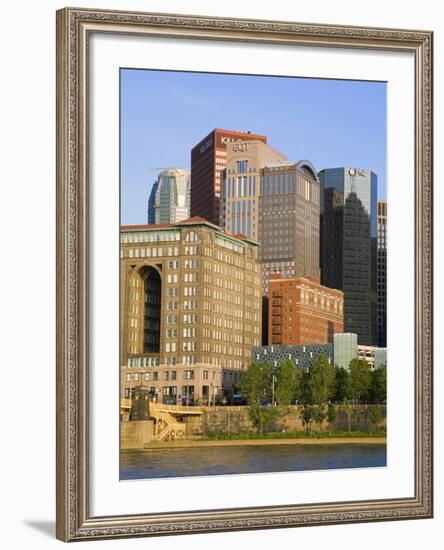 Pittsburgh Skyline and the Allegheny River, Pittsburgh, Pennsylvania, United States of America, Nor-Richard Cummins-Framed Photographic Print