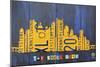 Pittsburgh Skyline License Plate Art-Design Turnpike-Mounted Premium Giclee Print