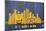 Pittsburgh Skyline License Plate Art-Design Turnpike-Mounted Premium Giclee Print