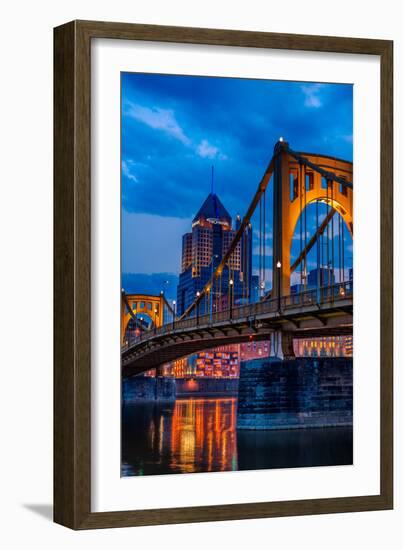 Pittsburgh Skyline-Steven Maxx-Framed Photographic Print