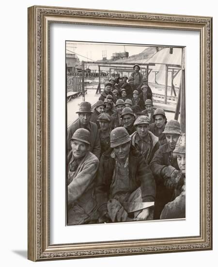 Pittsburgh Steel Workers-Margaret Bourke-White-Framed Photographic Print