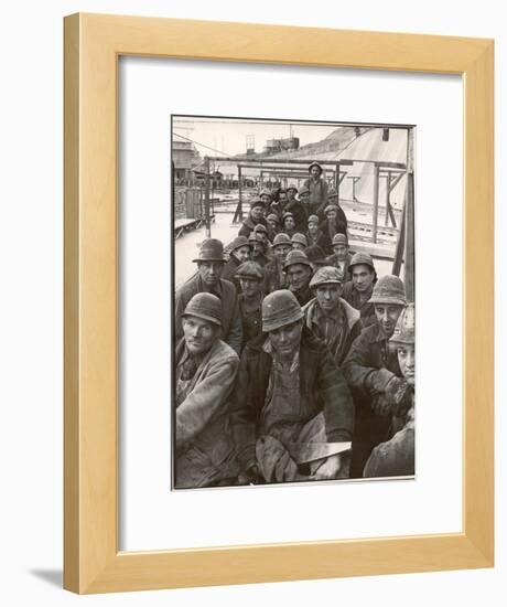 Pittsburgh Steel Workers-Margaret Bourke-White-Framed Photographic Print