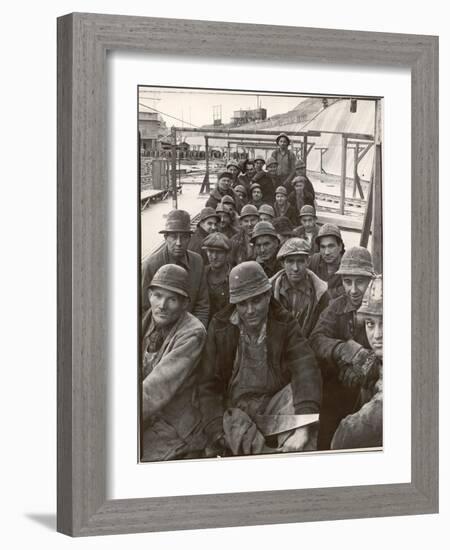 Pittsburgh Steel Workers-Margaret Bourke-White-Framed Photographic Print