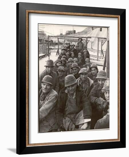 Pittsburgh Steel Workers-Margaret Bourke-White-Framed Photographic Print