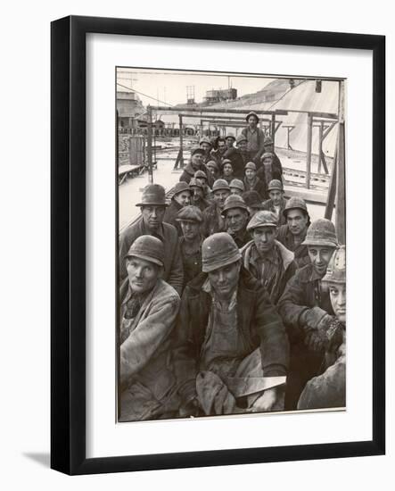 Pittsburgh Steel Workers-Margaret Bourke-White-Framed Photographic Print