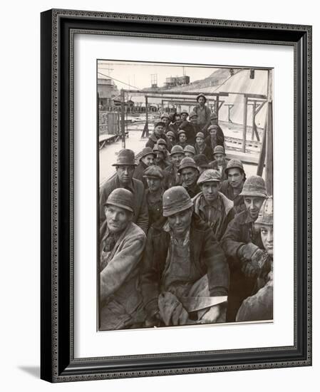 Pittsburgh Steel Workers-Margaret Bourke-White-Framed Photographic Print