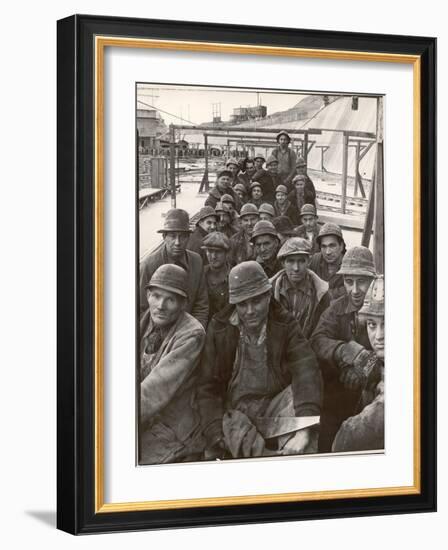 Pittsburgh Steel Workers-Margaret Bourke-White-Framed Photographic Print