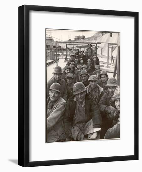Pittsburgh Steel Workers-Margaret Bourke-White-Framed Premium Photographic Print