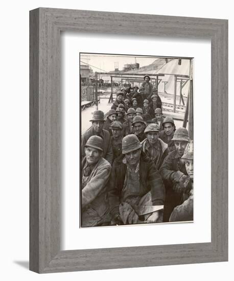 Pittsburgh Steel Workers-Margaret Bourke-White-Framed Photographic Print