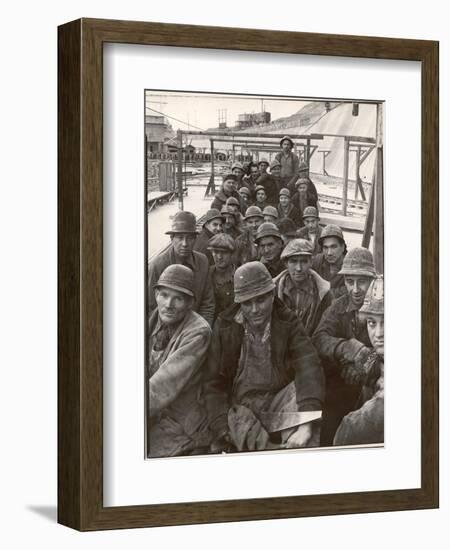 Pittsburgh Steel Workers-Margaret Bourke-White-Framed Photographic Print