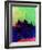 Pittsburgh Watercolor Skyline-NaxArt-Framed Art Print