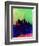 Pittsburgh Watercolor Skyline-NaxArt-Framed Art Print